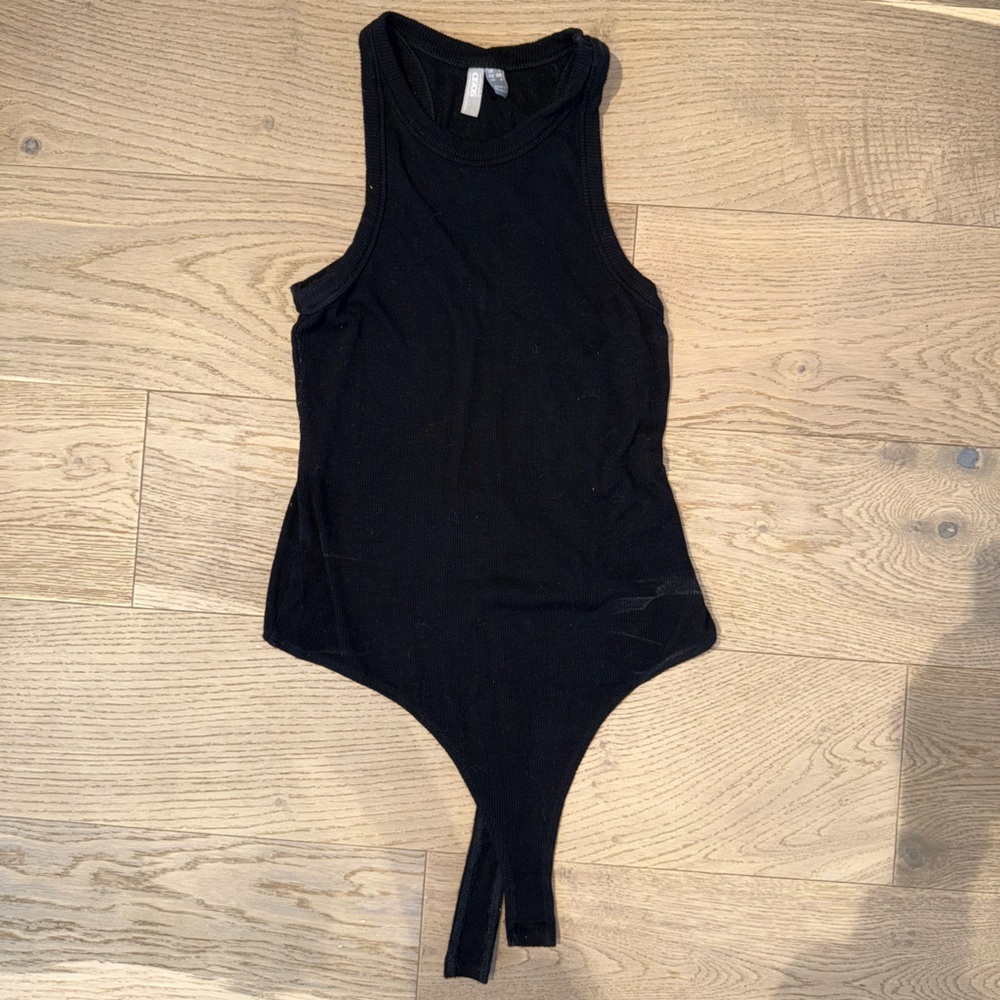ASOS High Neck Black Tank Bodysuit